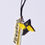 Miniature : Accessoire - porte clef- bijoux de portable Shuriken Origami jaune et bleu nuit