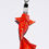 Miniature : Pendentif Accessoire Carpe Koï Origami rouge