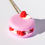 Miniature : Pendentif Macaron Framboise - Fimo