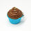 Miniature : Pendentif de collier Cupcake Tout Choco ! - Fimo