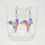 Miniature : Boucles d'oreilles Colombe Origami Fleuris Bleu ciel