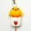 Miniature : Pendentif de collier poussin sur boîte aux lettres - Fimo