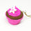 Miniature : Pendentif de collier Cupcake Chocolat/Framboise - Fimo