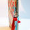 Miniature : Accessoire - porte clef- bijoux de portable Shuriken Origami rouge et bleu