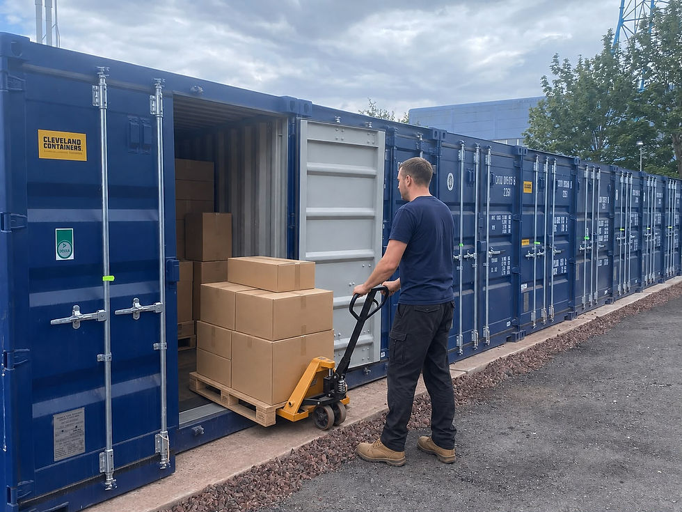 cardiff self-storage, pallet truck for your use, helpful team, single use storage units