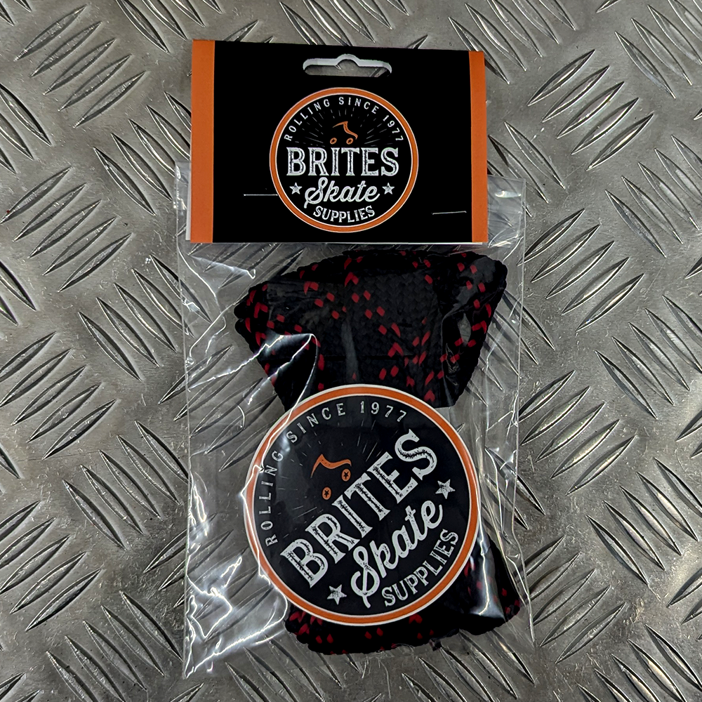 Brites Classic Black-Red Skate Laces
