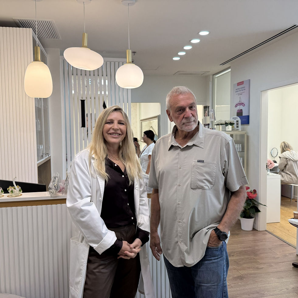ראש מועצת מבואות החרמון, בני בן מובחר וד"ר להבית אקרמן צילום יחצ