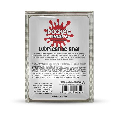 LUB. ÍNTIMO ANAL POCKET PLEASURE SACHET