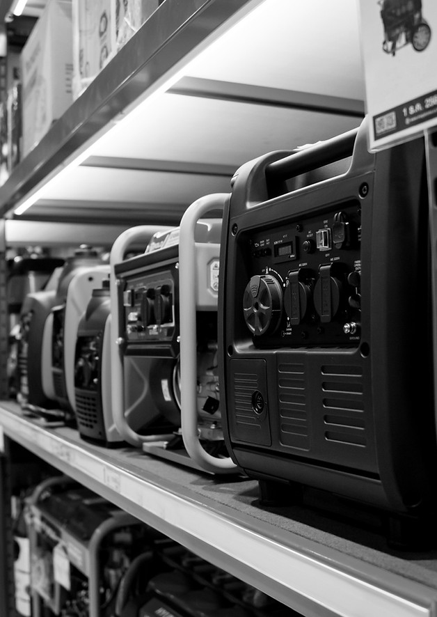 Portable diesel generator AC at the show