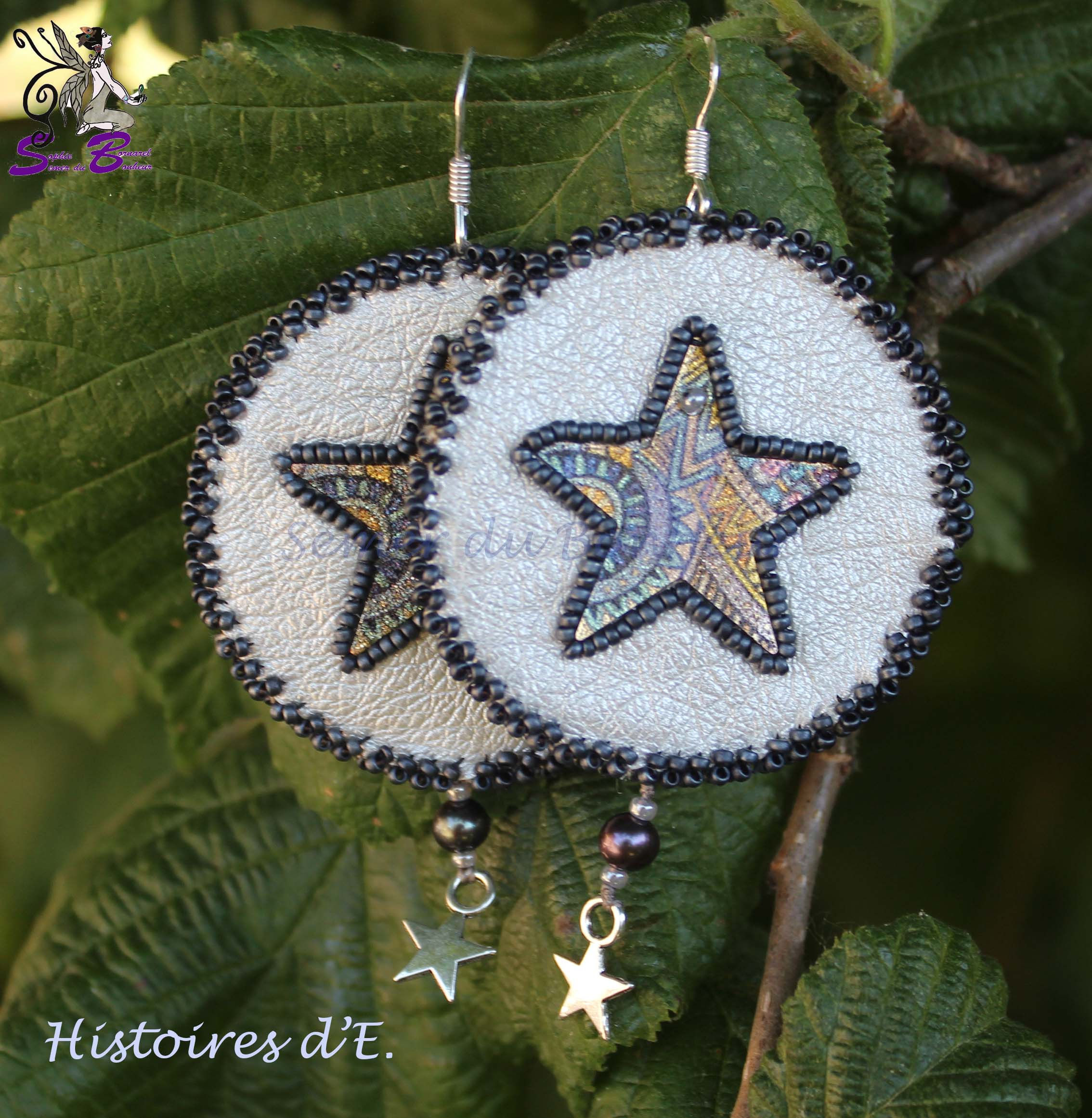 Boucles d'oreille "Histoires d'E."