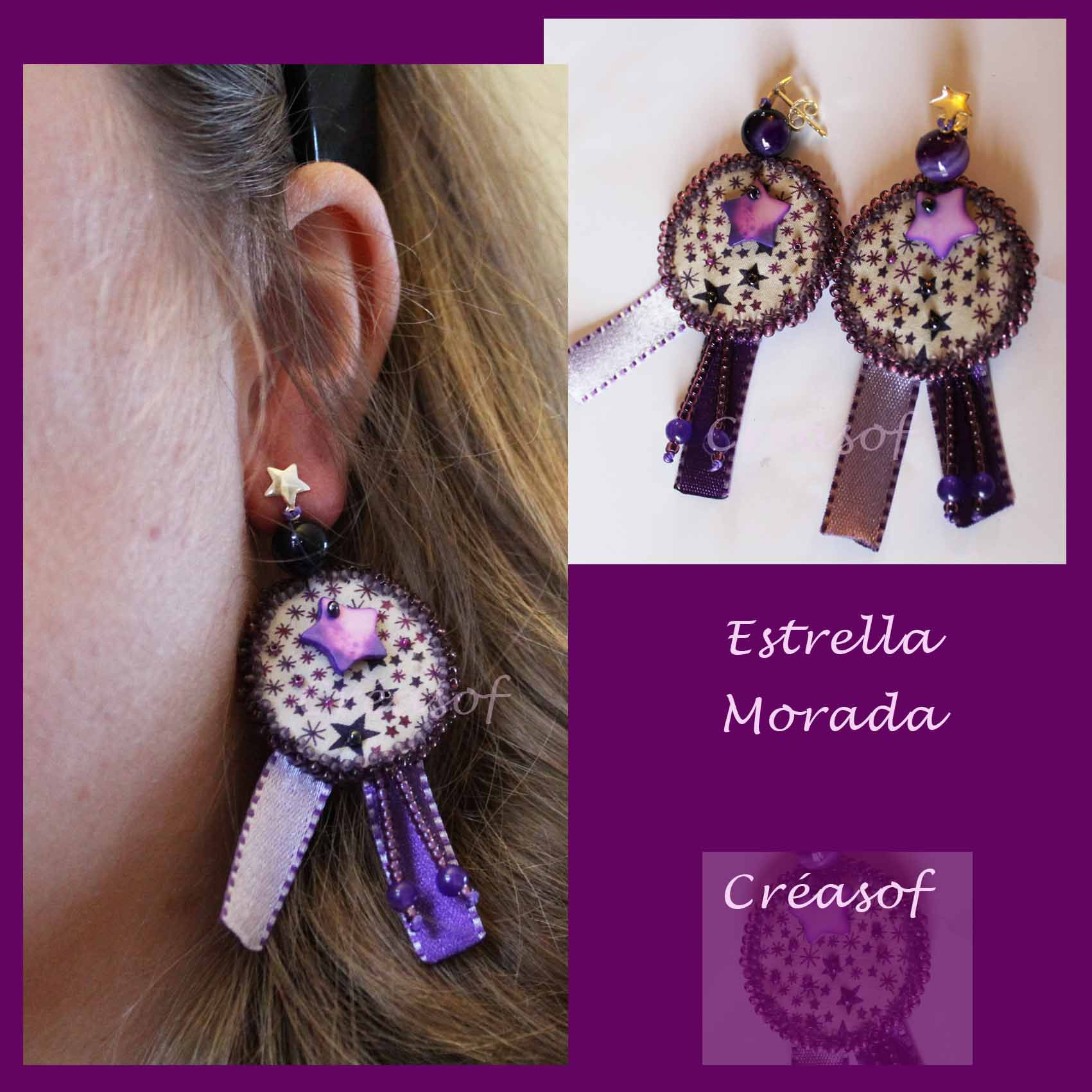 Boucles d'Oreille Estrella Morada