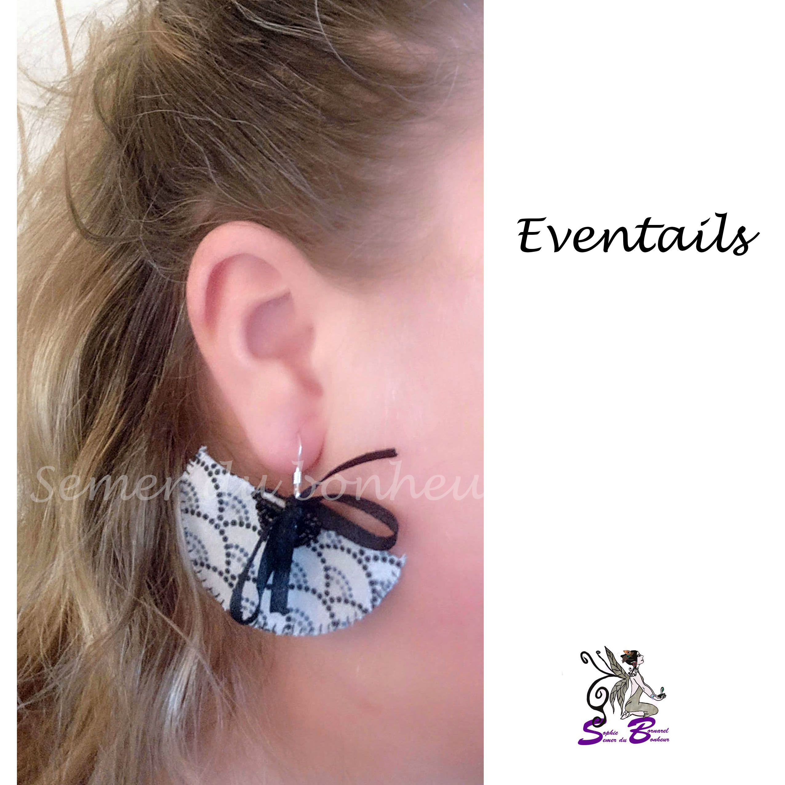 Boucles d'oreille "Eventails"