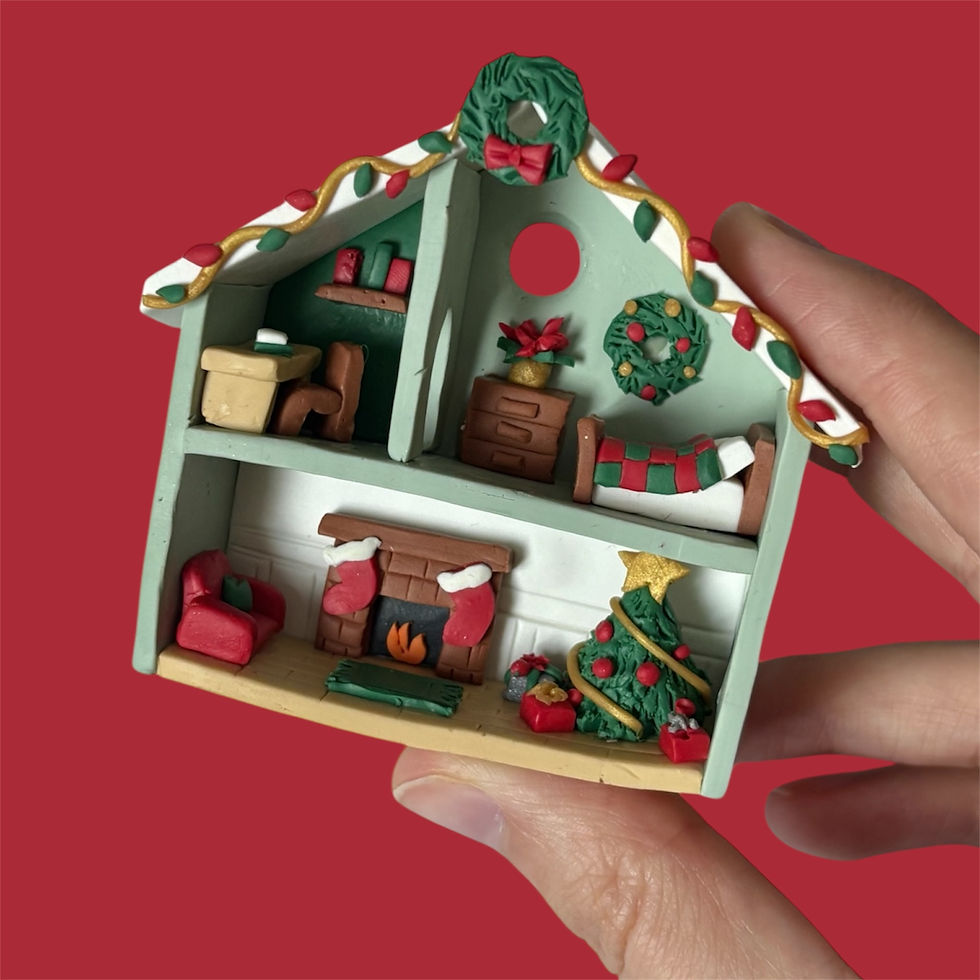 The Christmas Home: Miniature Sculpture