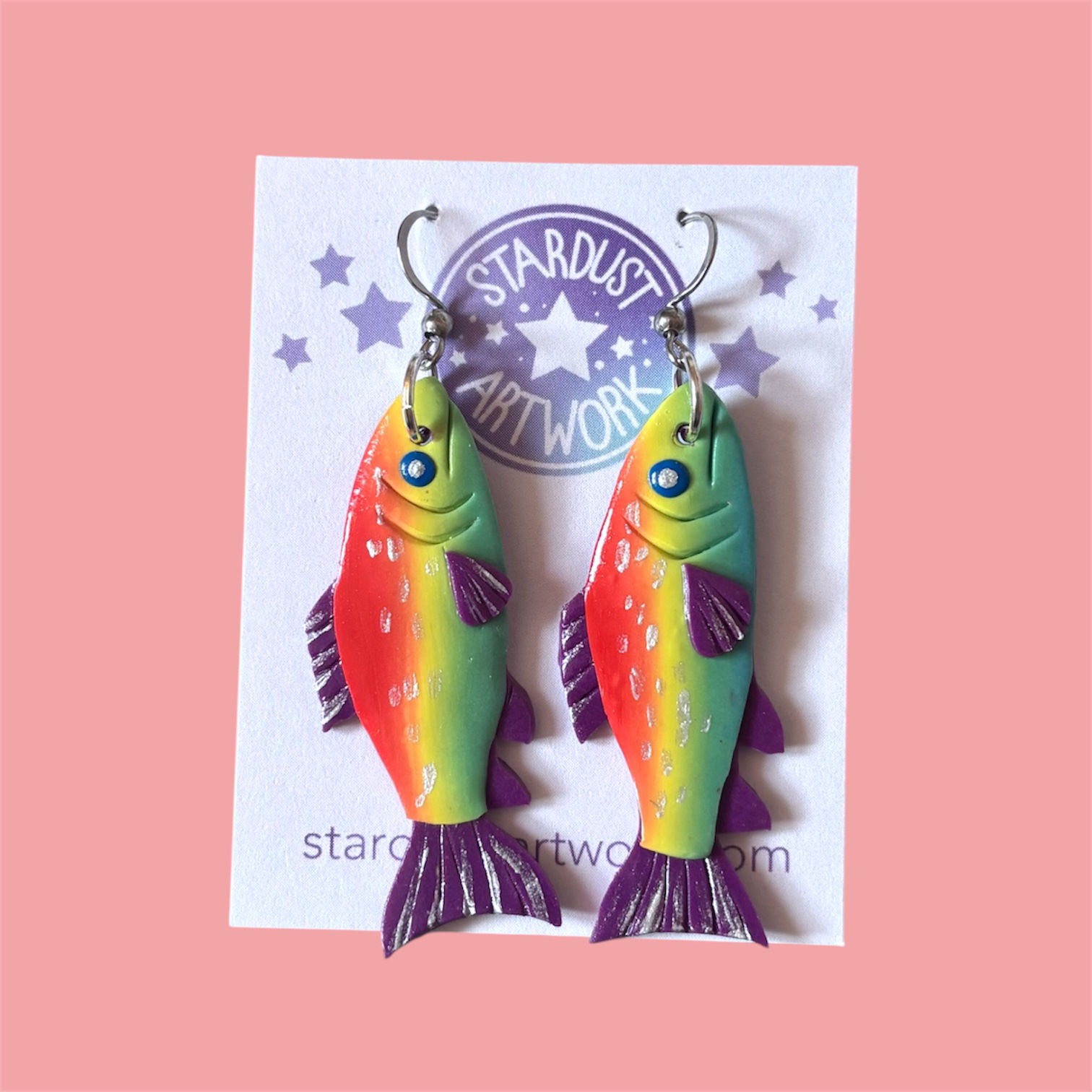 Rainbow Fish Dangles