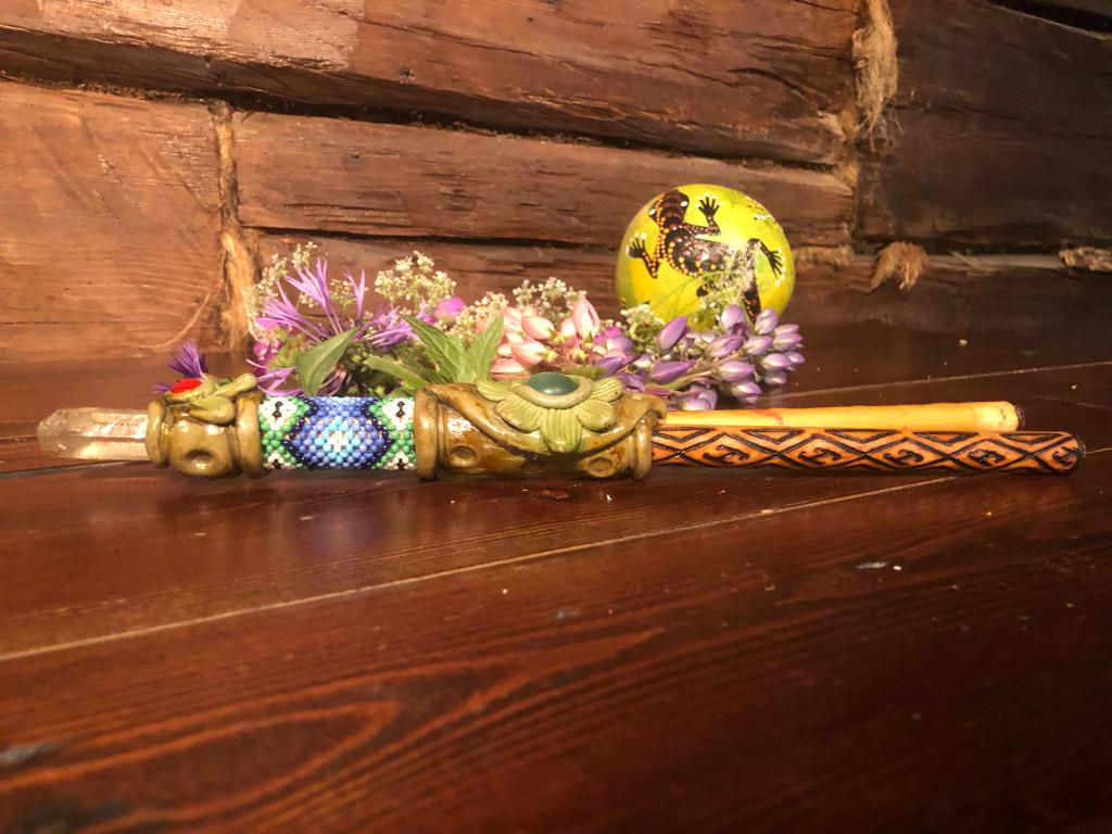 Kuripe unique self Applicator traditional yawanawa