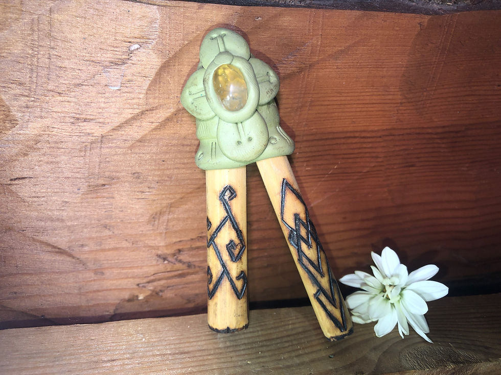Thumbnail: Unique Ceremonial Kuripe Rapé Pipe