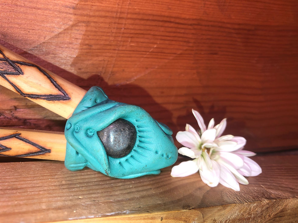 Thumbnail: Unique Kuripe Ceremonial Rapé Pipe