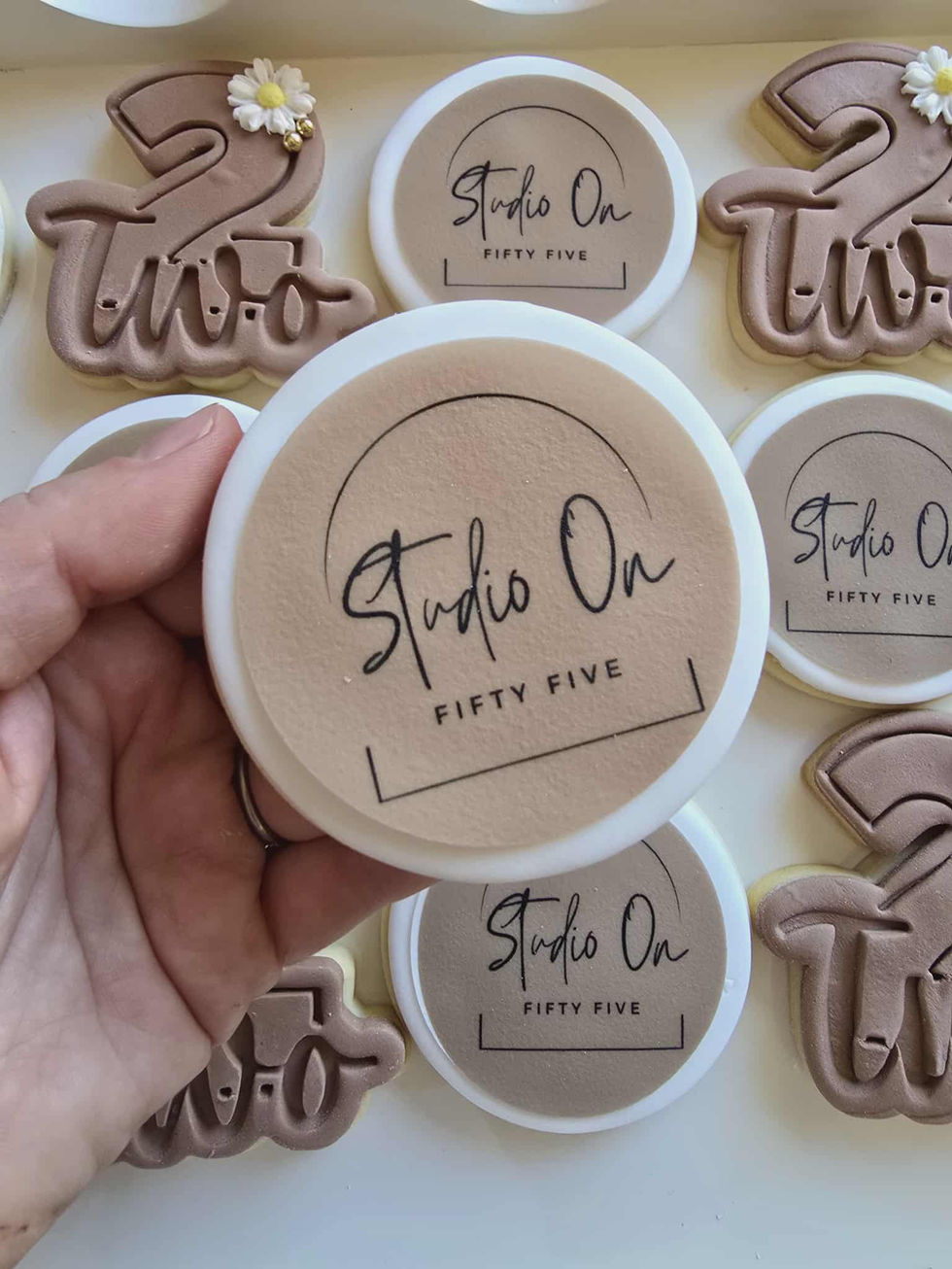 Studio On 55 logo cookie by LCS Creative