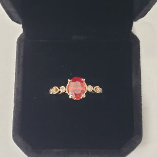 Natural Fire Opal Ring