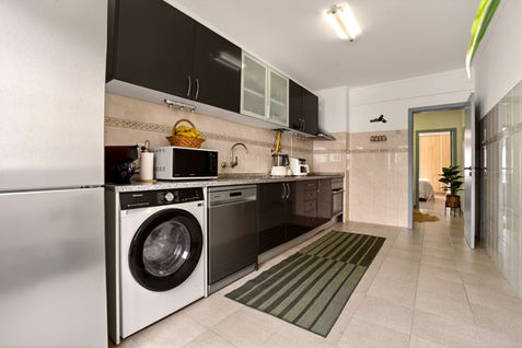 Home staging Cozinha.  Apartamento T2 Alverca, Vila Franca de Xira - valorização imobiliária