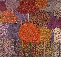 1996, Trees acrylic on canvas cm. 70x70