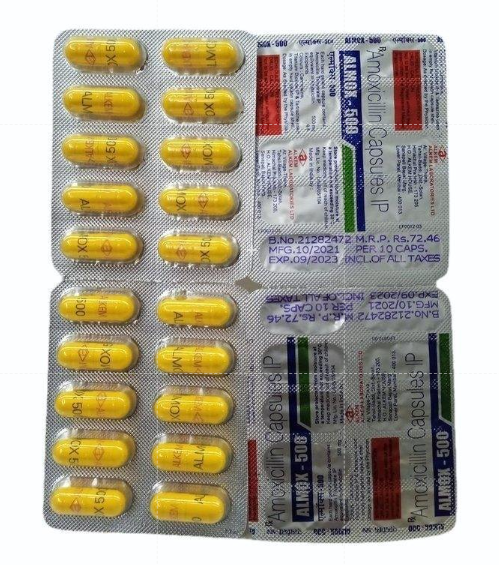 500mg Almox Amoxicillin Capsules