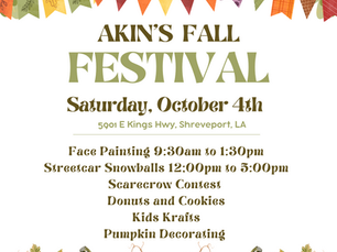 Join us for our Fall Festival!