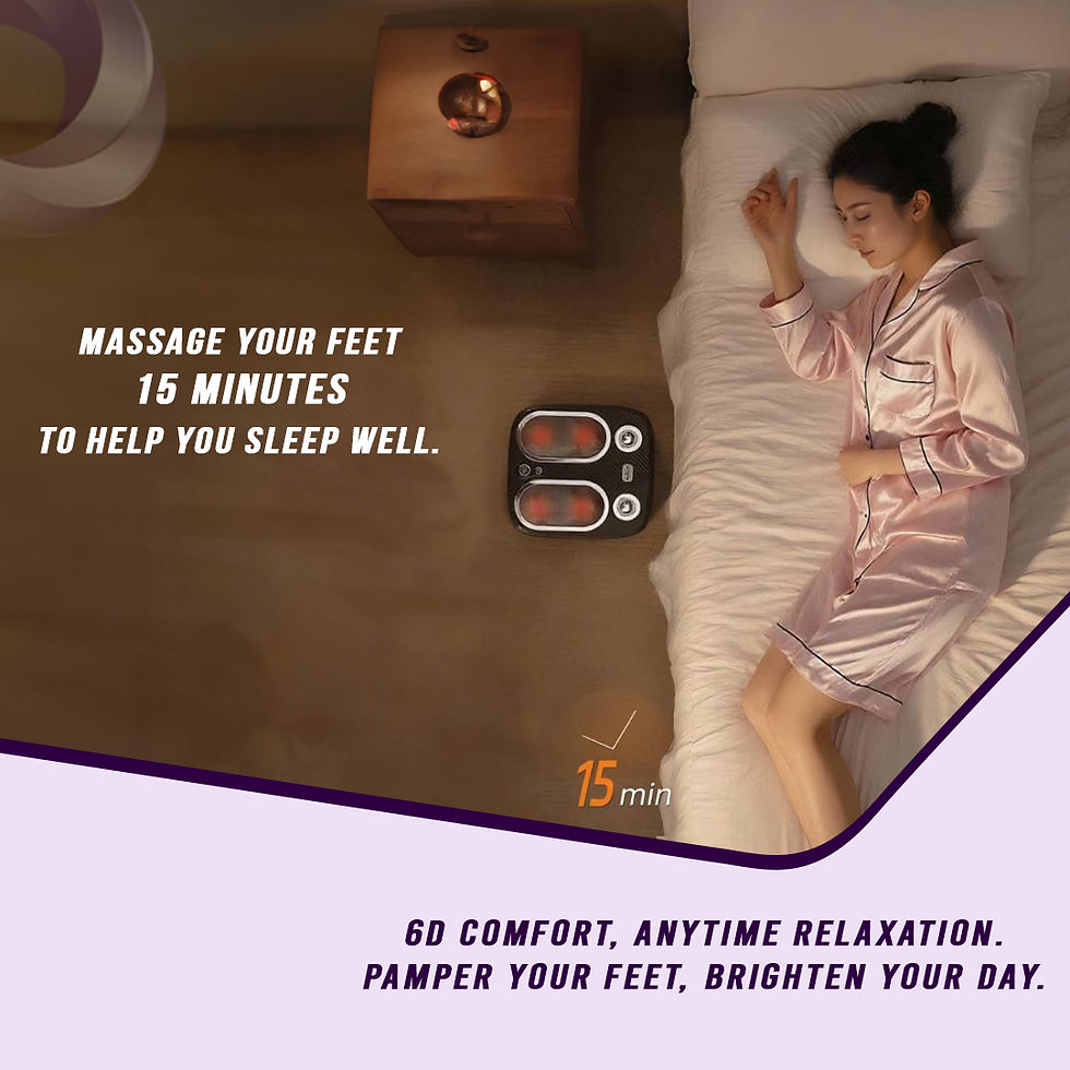 Thumbnail: Stress & Pain Relief Foot Massager w/Heat- Deep Tissue, Circulation & Relaxing