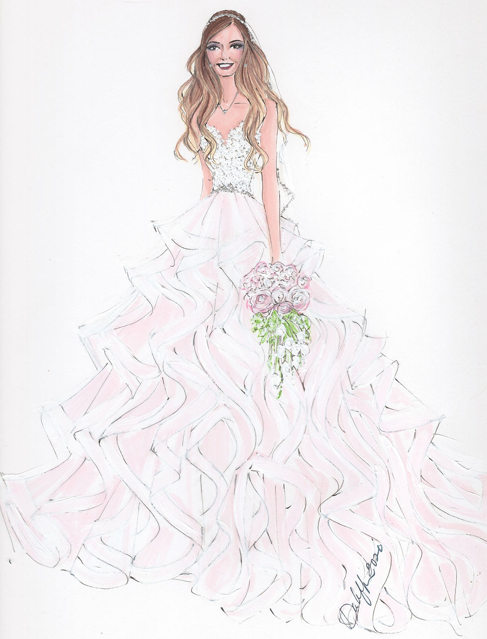 bridal art illustration