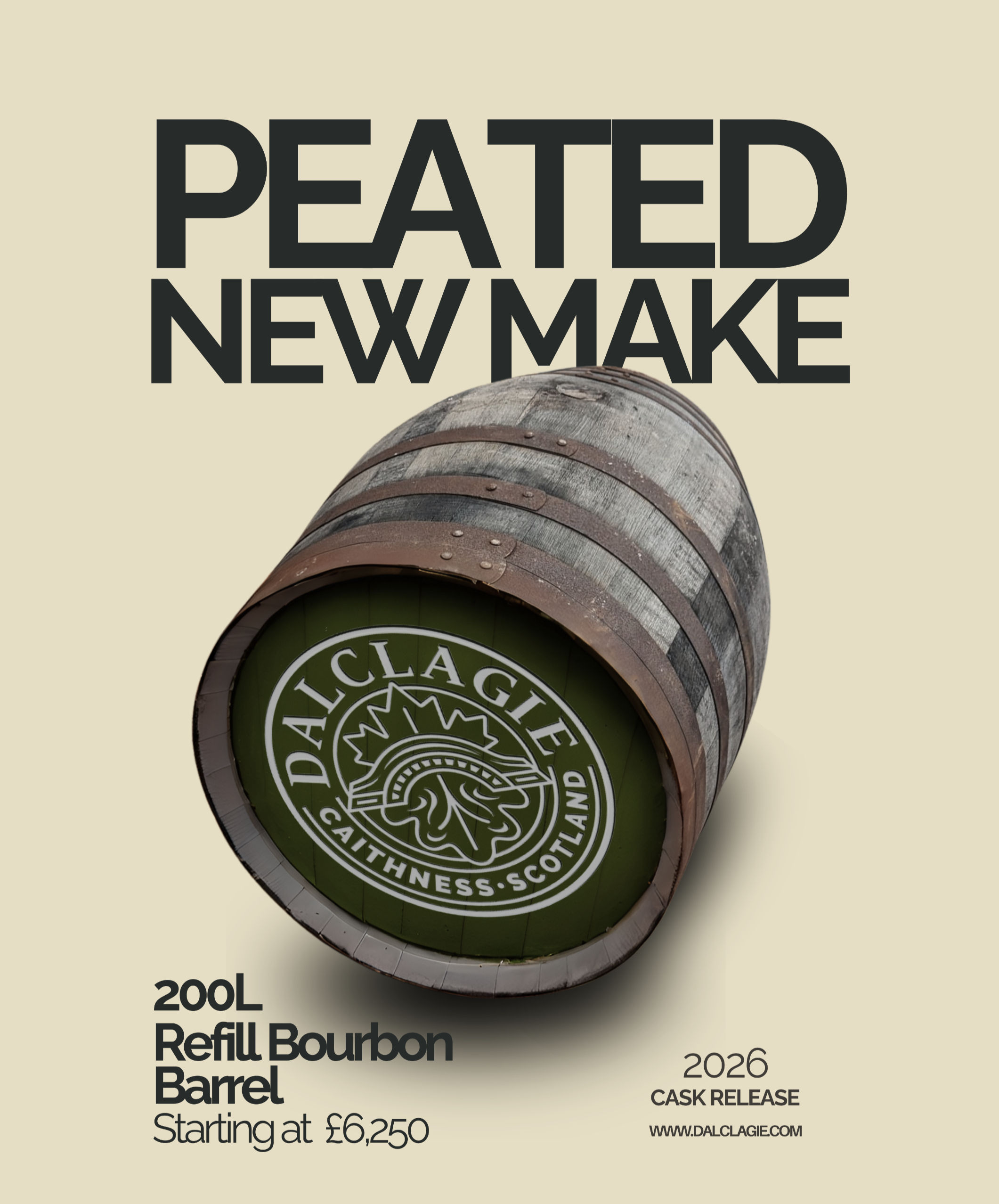Peated New Make Spirit (Standard Cask, 200L)