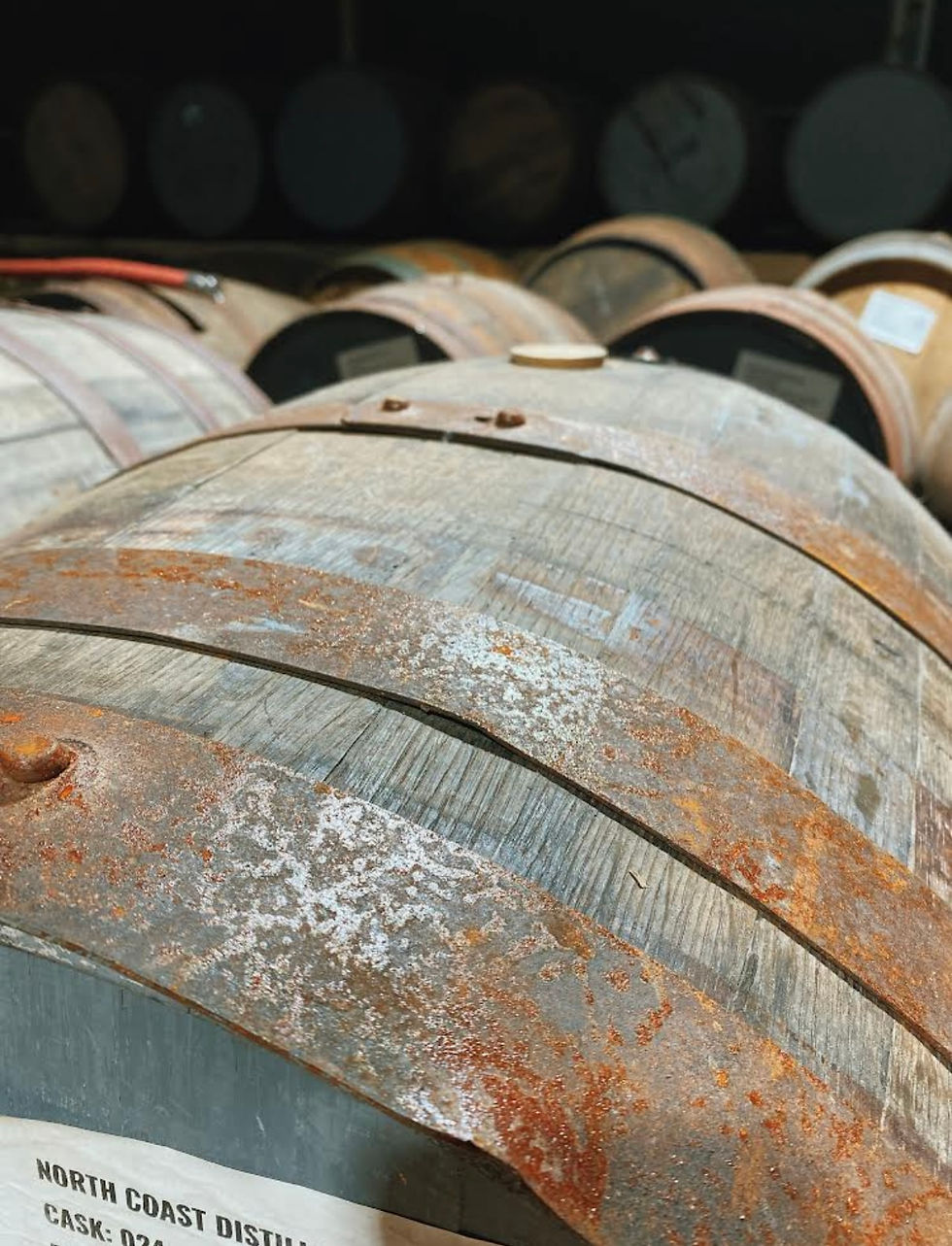 Rum maturing in ex-Highland Whisky casks