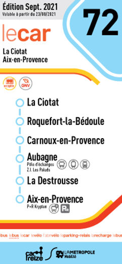 Ligne 72 Aix Aubagne