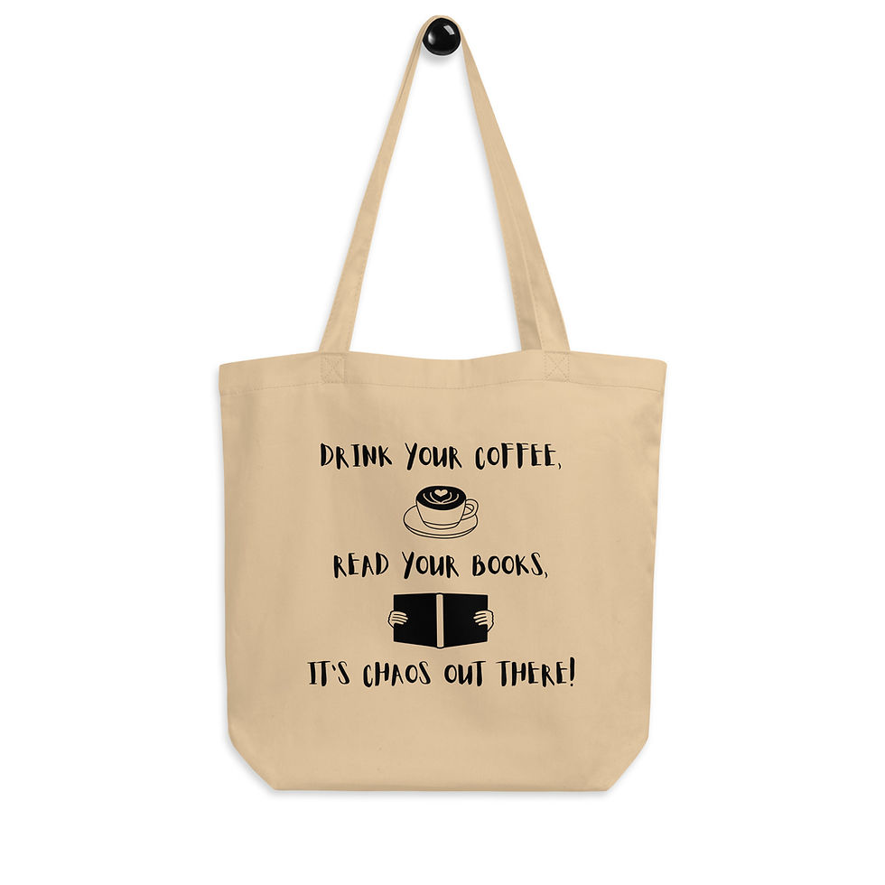 Thumbnail: Coffee, Books, Chaos - Eco Tote Bag 