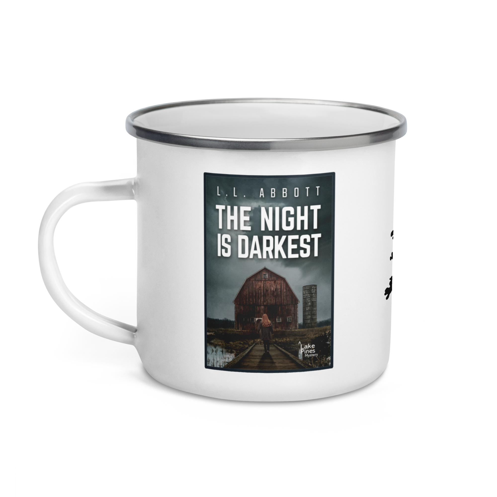 The Night is Darkest Enamel Camp Mug