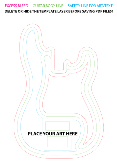 bass outline template
