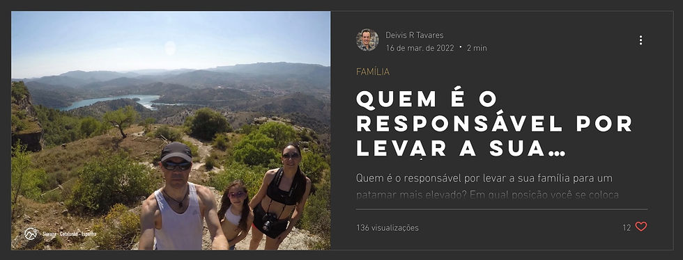 Post "Que é o responsável por levar sua família para outro patamar?"
