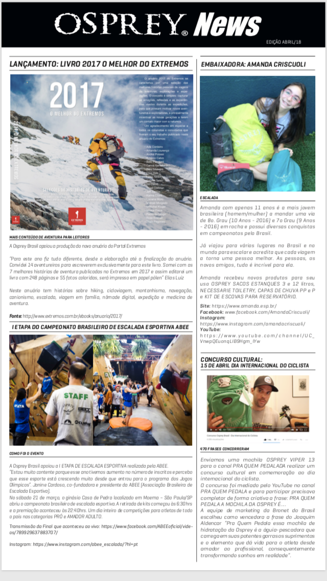Matéria - Osprey News
