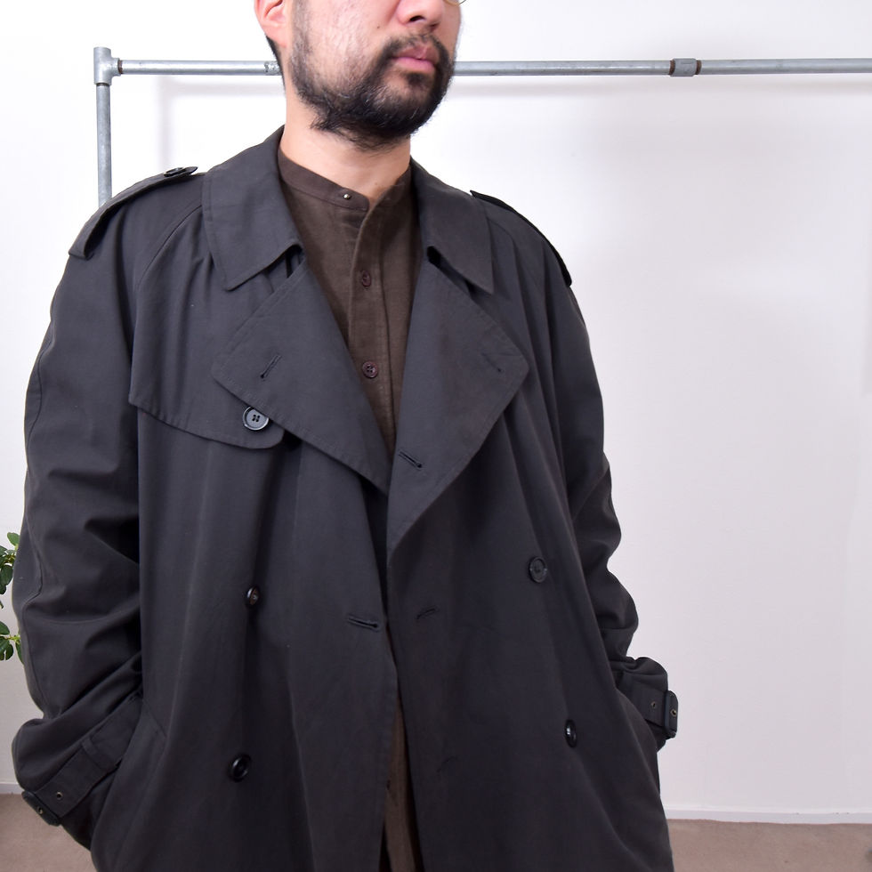サムネイル： GERMANY 1980s~ / Oversized trench coat  ドイツ / オーバーサイズトレンチコート