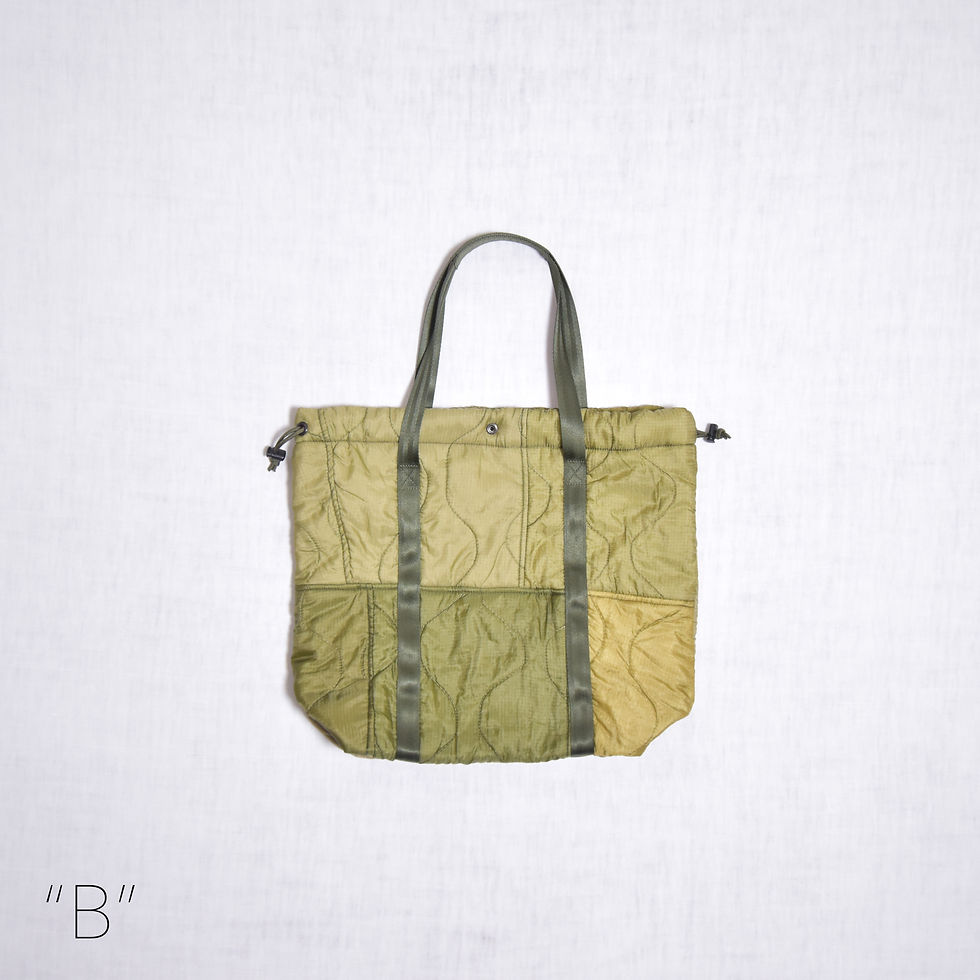 サムネイル： [MADE IN OCCUPIED JAPAN] / PACKABLE TOTE (U.S QUILT LINER)　メイドインオキュパイドジャパン / パッカ