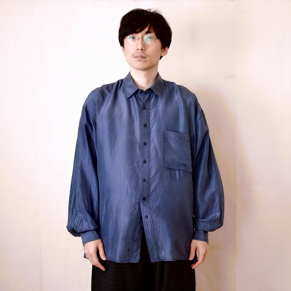 サムネイル： FRANCE vintage / Washable silk shirts -4-