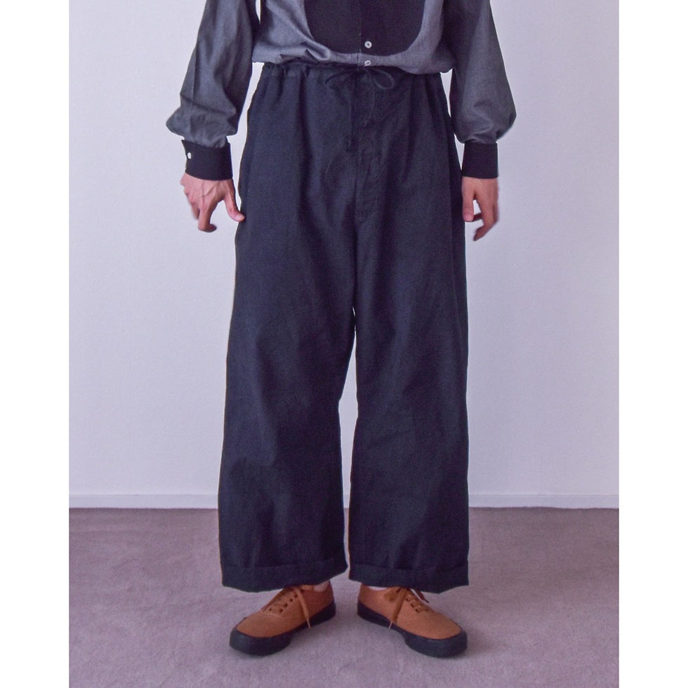 サムネイル： ITALIA / Over pants : Dead stock (Remake)　イタリア軍 / オーバーパンツリメイク(デッドストック黒染め)