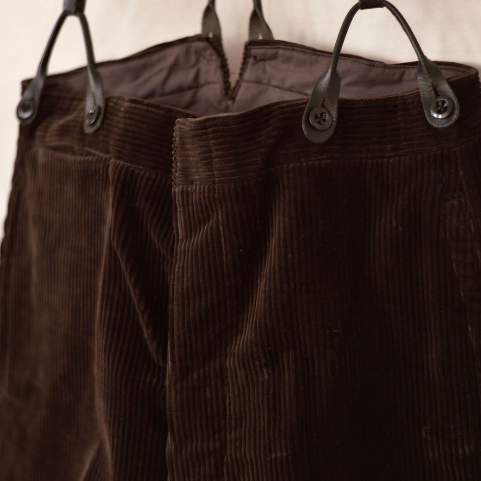 サムネイル： FRANCE 1930s~ / Corduroy trousers : Dead stock