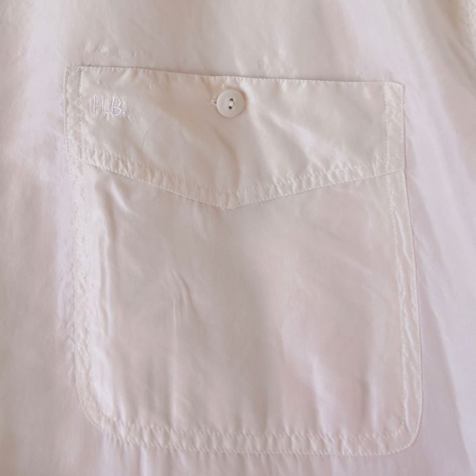 サムネイル： FRANCE VINTAGE / Silk shirts -half sleeve-《Pearl white》