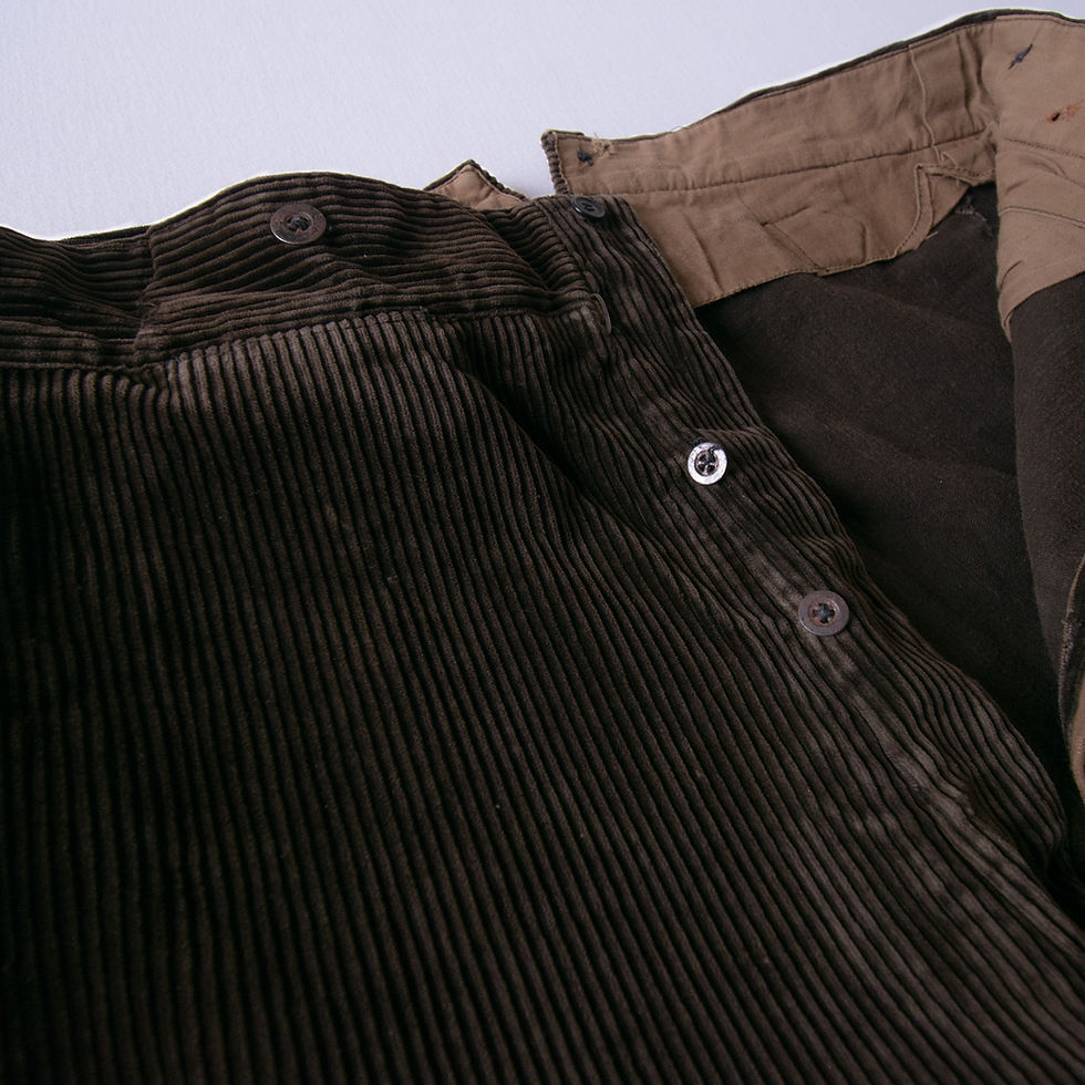 サムネイル： FRANCE 1930s-40s / Corduroy pants : Mint　フランス / コーデュロイパンツ