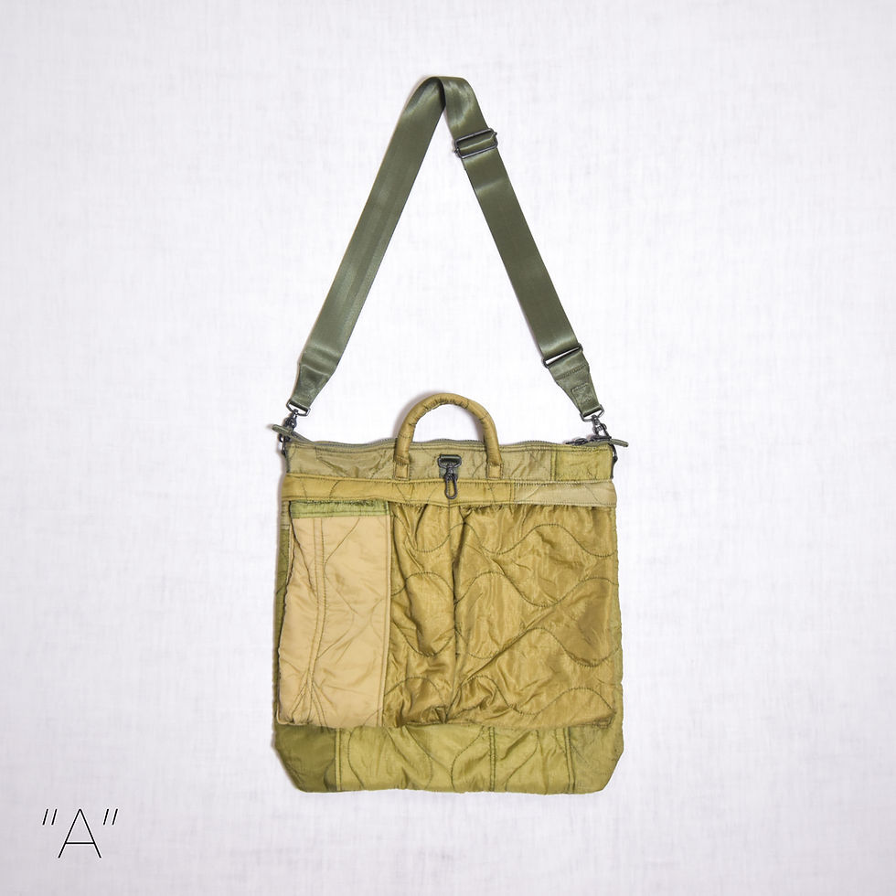 サムネイル： [MADE IN OCCUPIED JAPAN] / HELMET BAG (U.S QUILT LINER)　メイドインオキュパイドジャパン / ヘルメットバ