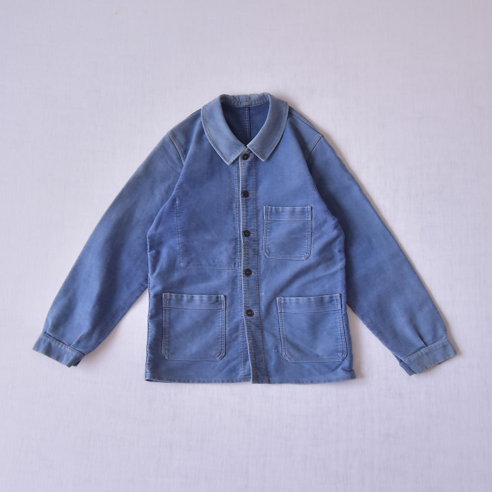 サムネイル： FRANCE 1950s~ / Moleskin work jacket -3-