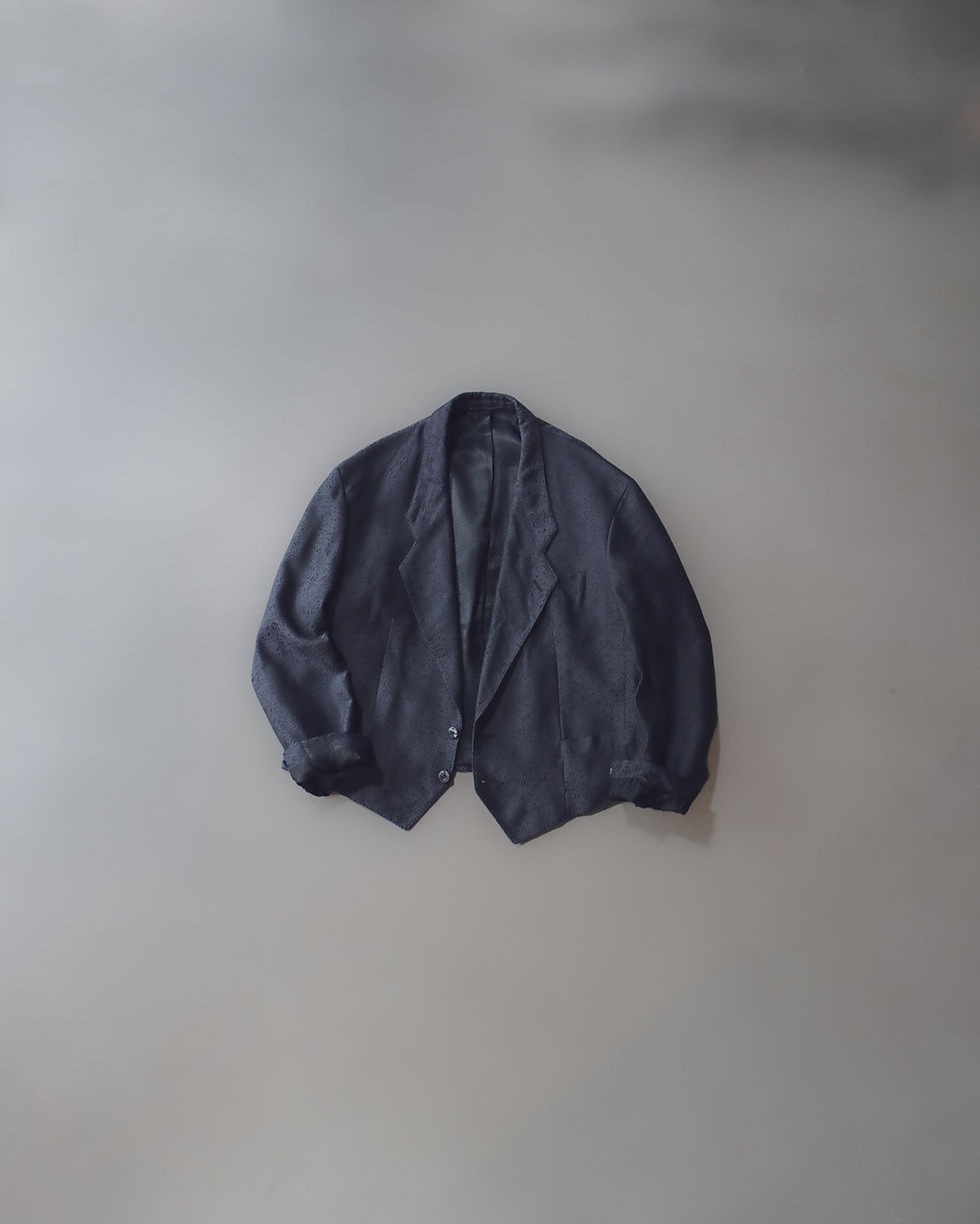サムネイル： WEST GERMANY  80s-  Floral jacquard Lounge jacket / 西ドイツ ラウンジジャケット　E-211