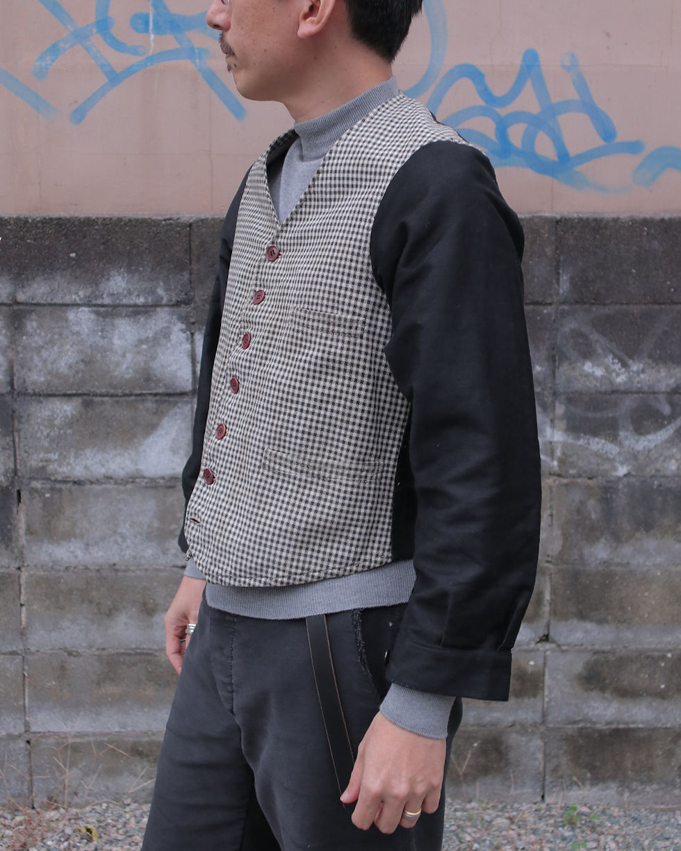 サムネイル： FRANCE 1940-60s / Gilet jacket   フランス  ジレジャケット  E-6
