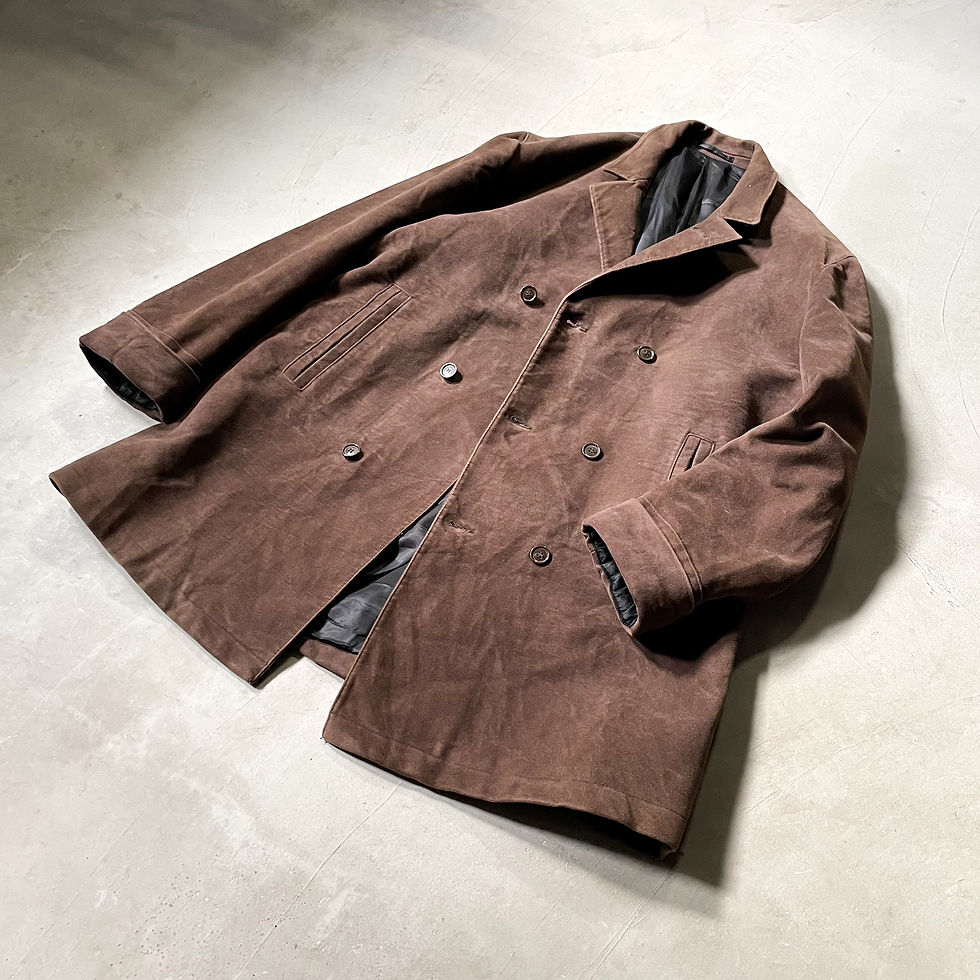 サムネイル： ITALIA VINTAGE / Cotton suede half coat　イタリア / コットンスエードハーフコート　