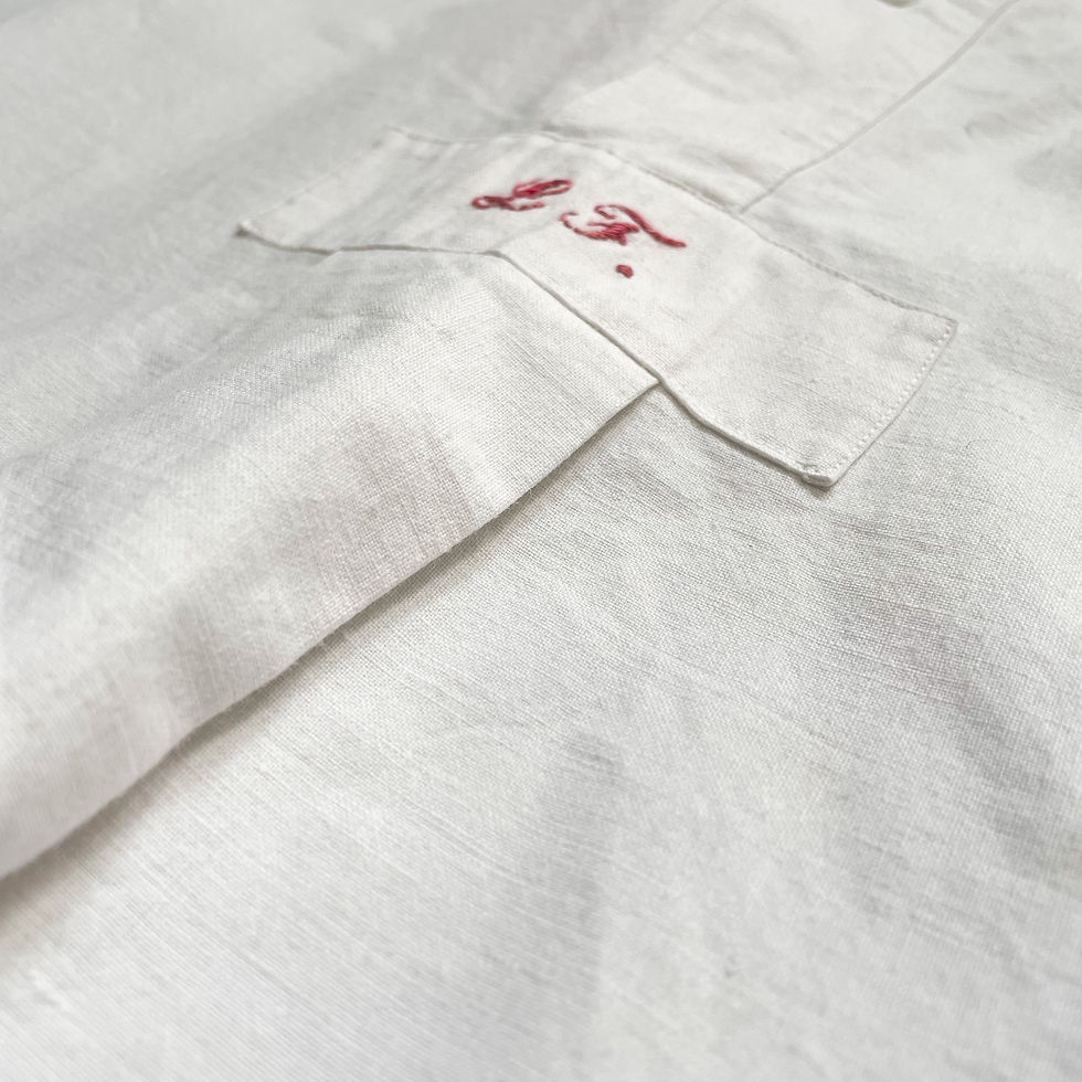 サムネイル： FRANCE 1940-50s / Antique smock　フランス / アンティークスモック